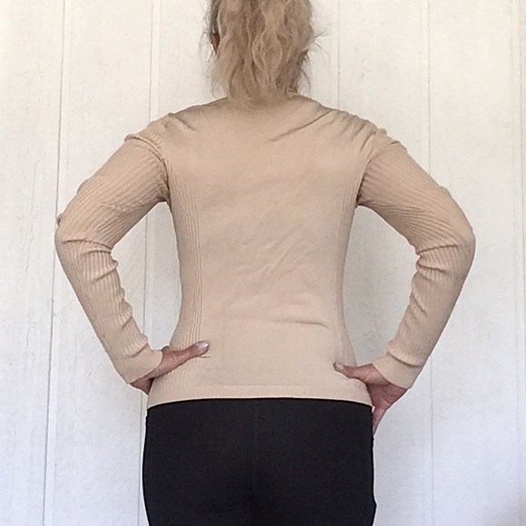 CACHE RHINESTONE ZIPPER LONG SLEEVE SWEATER MEDIUM - Picture 5 of 11